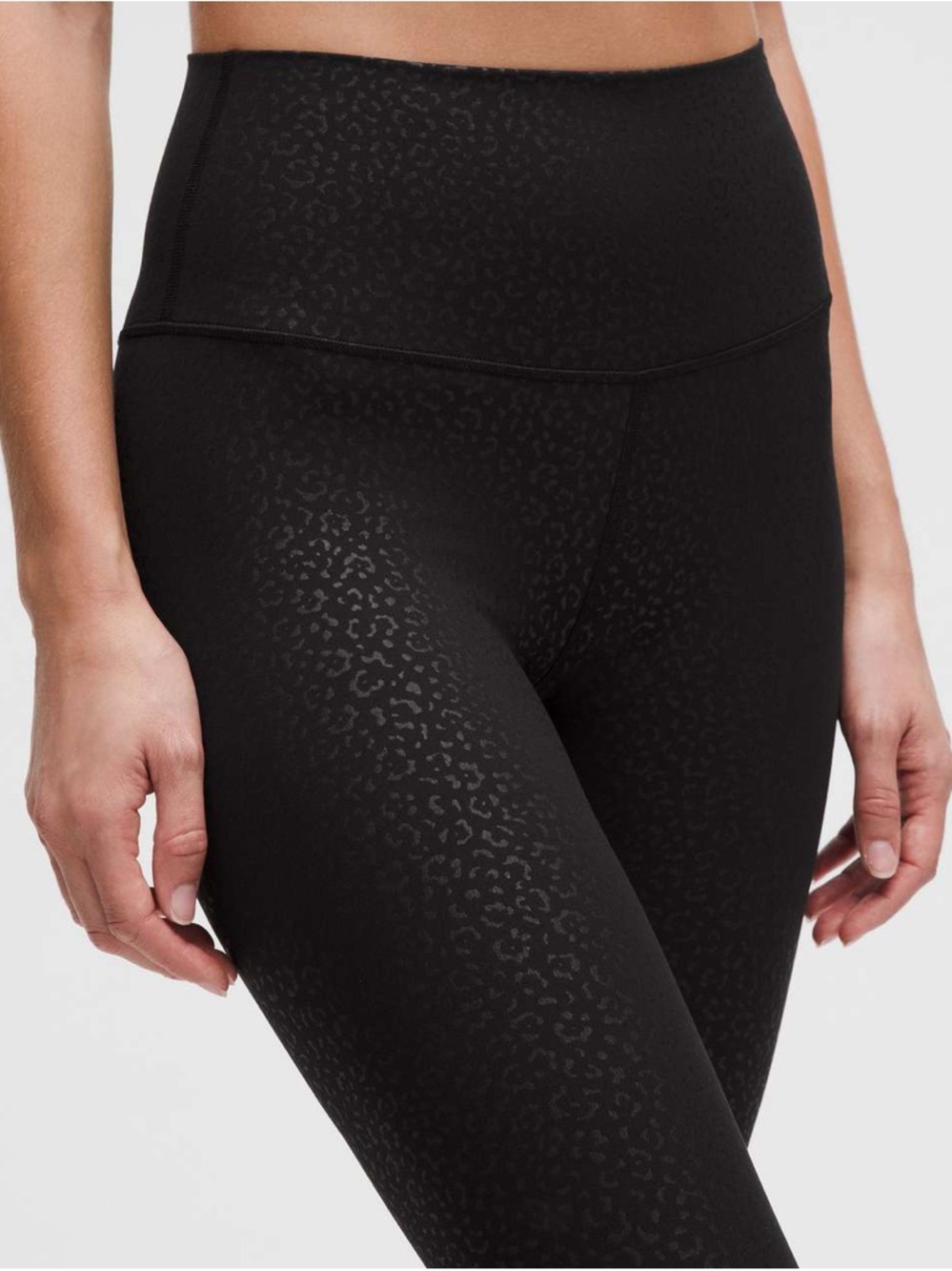 Lululemon Align HR Pant 25” Leopard Daisy Emboss Black